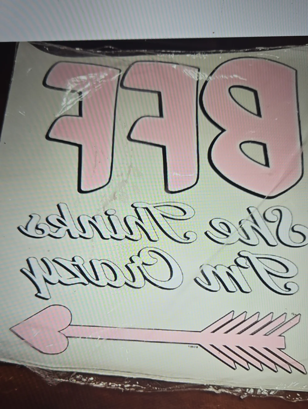 23 Pack 'BFF She Thinks I'm Crazy' Transfers